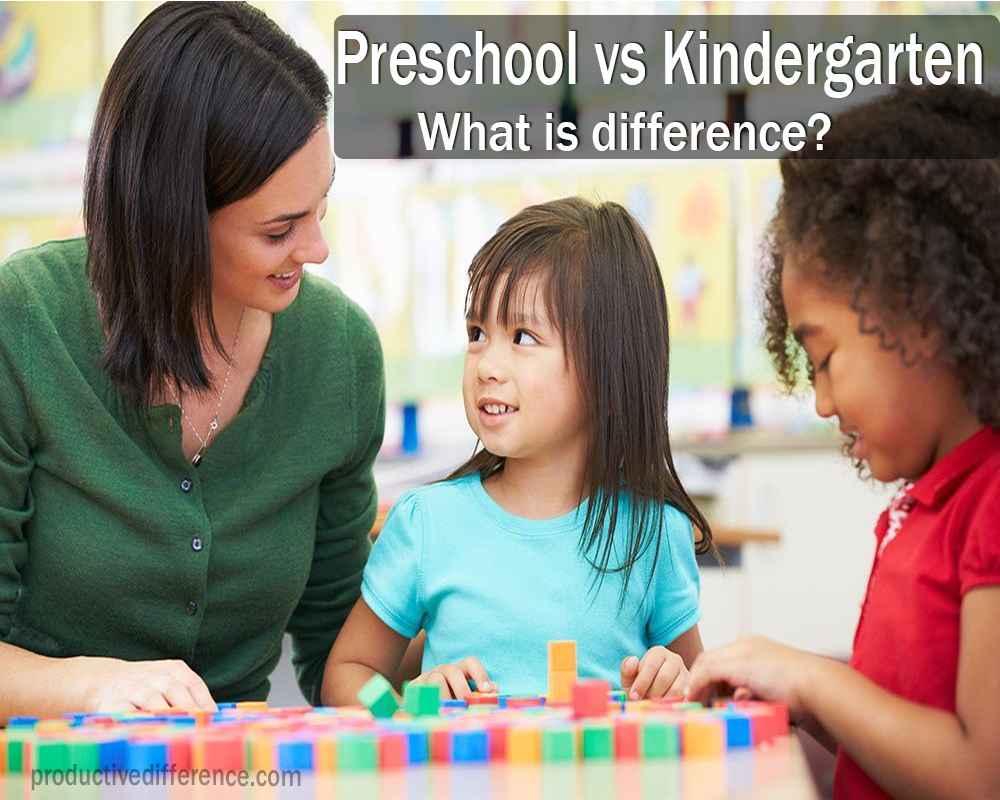  Difference Between Preschool And Kindergarten Productive Difference