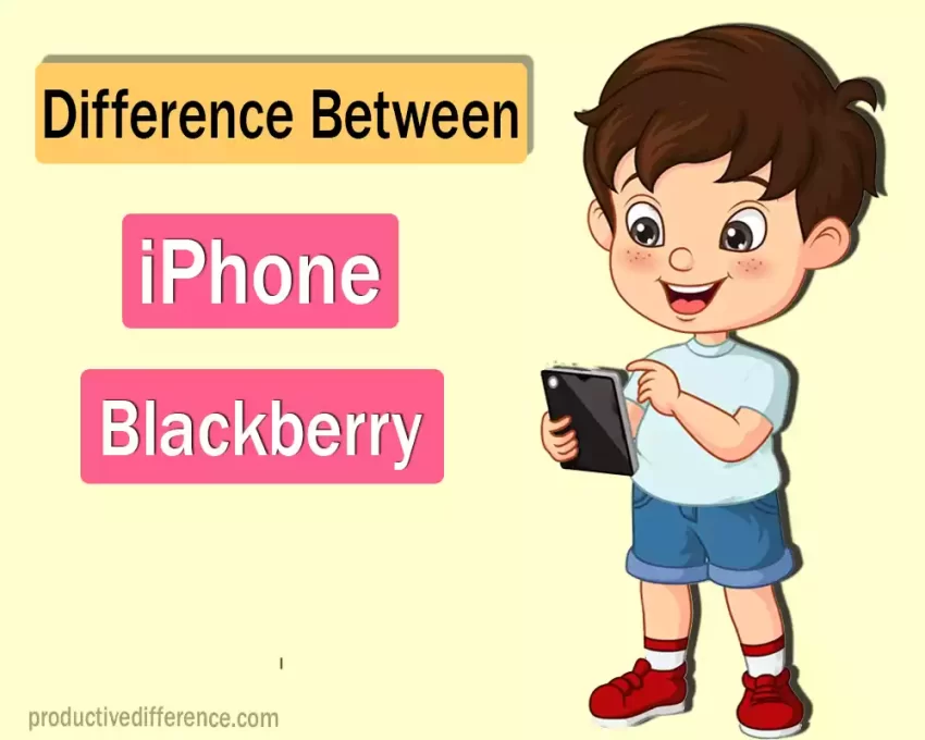 iPhone and Blackberry