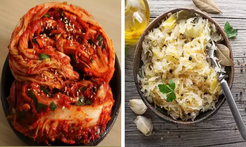Kimchi and Sauerkraut