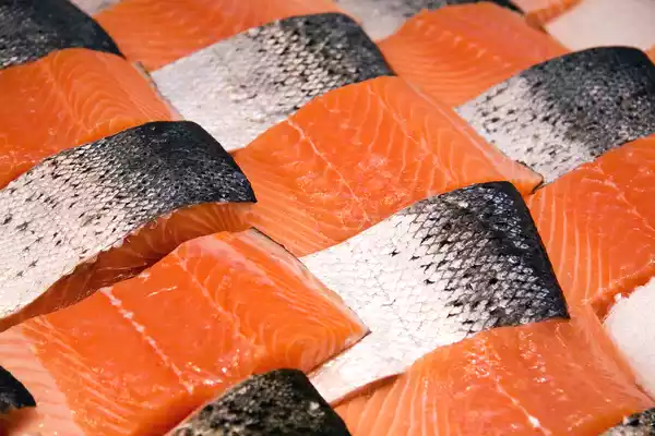 Farm-raised salmon